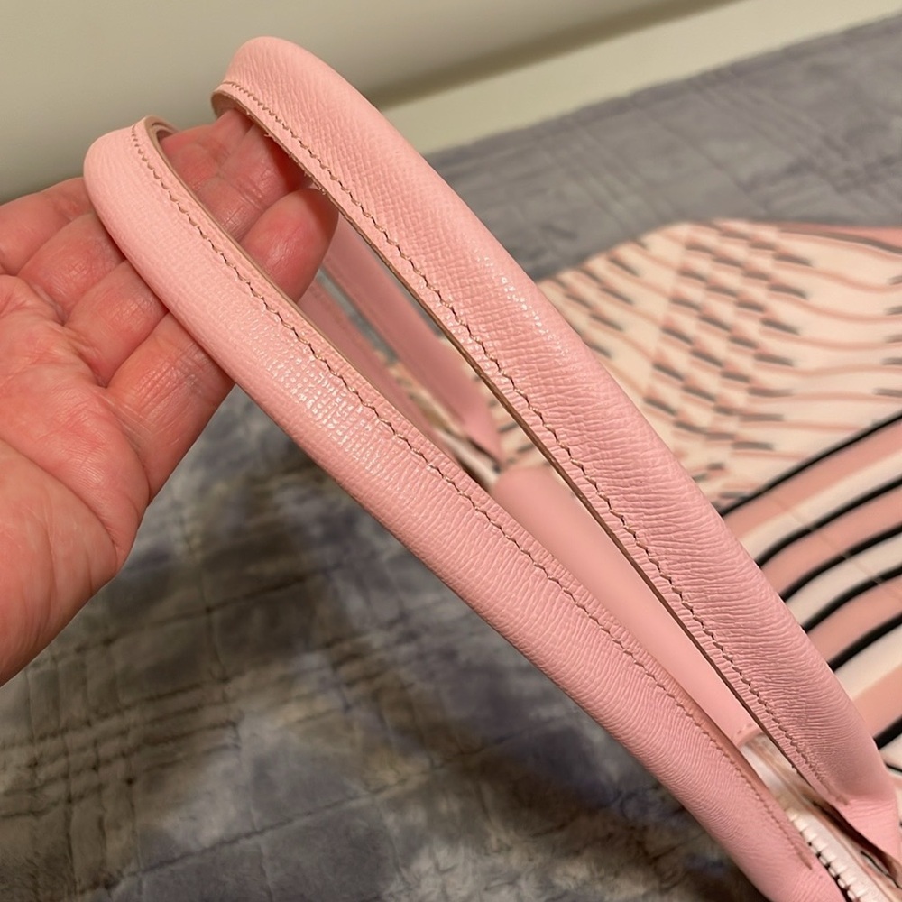 Longchamp Pink Patterned Nylon Tote Bag - Picture 5 of 15